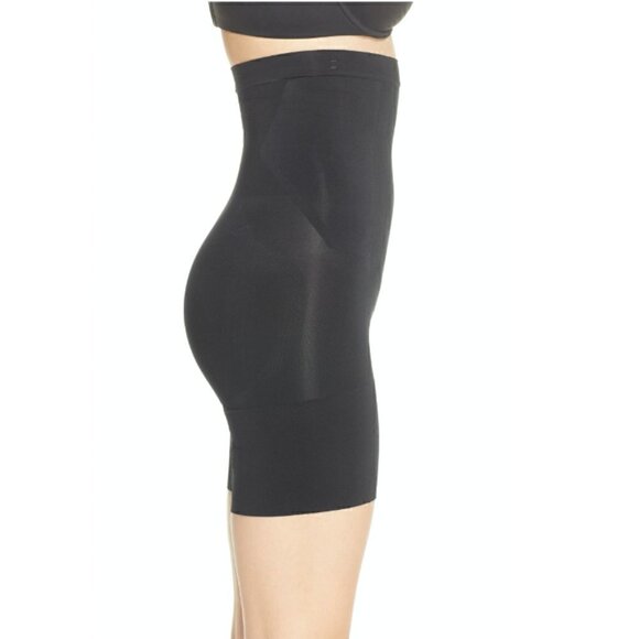Spanx Shorts L OnCore High-Waisted Mid-Thigh Short Shaper Flat Stomach Slimming - Picture 6 of 13